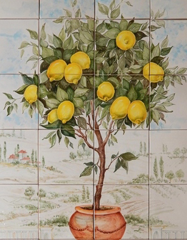 Керамическое панно Лимонное дерево